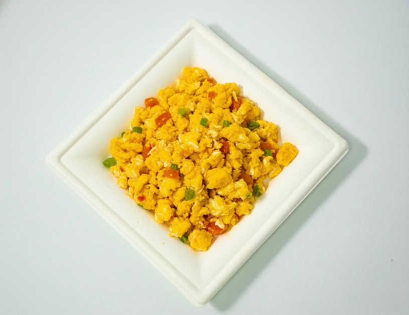 2 huevos revueltos con hogao