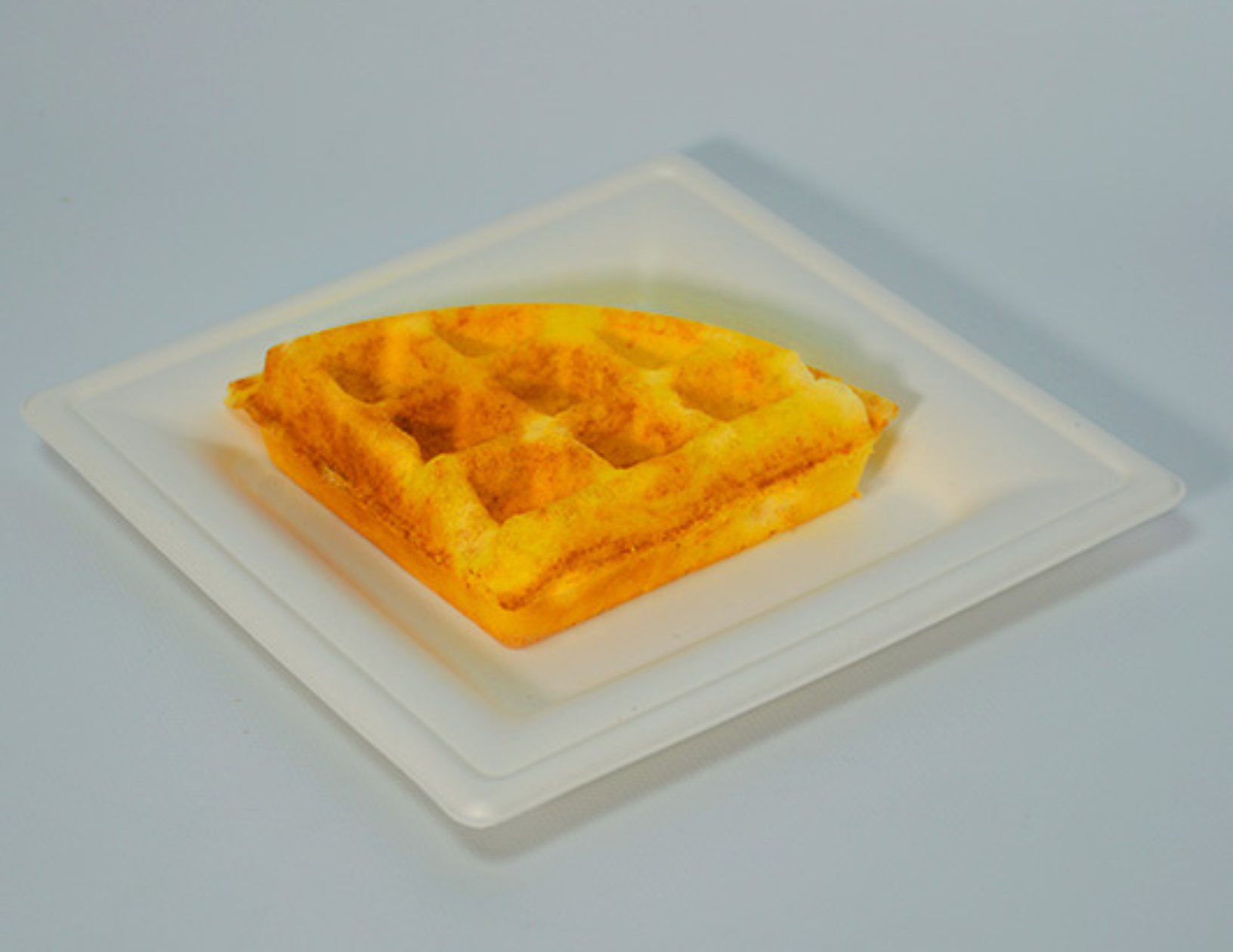 Mini waffle de pan de yuca