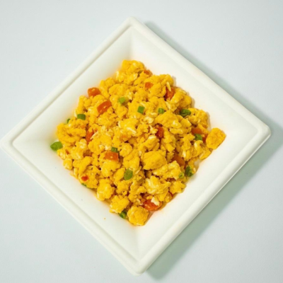 2 huevos revueltos con hogao