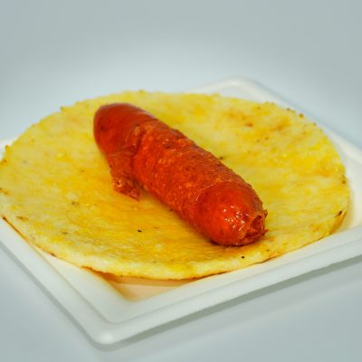 Arepa con chorizo