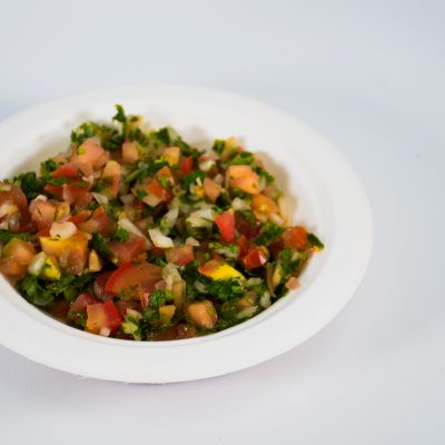 Porción de pico de gallo