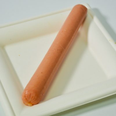 Porción salchicha sin procesar