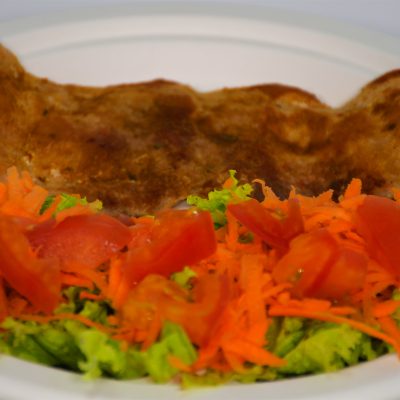 plancha de cerdo solo ensalada