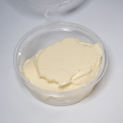 porcion de queso crema